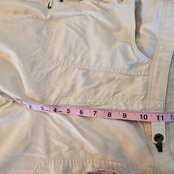Bali Lauren Ralph Lauren Size 14 Beige Cotton Pant Trouser Adjustable Waist - Picture 9 of 12